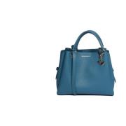 Emporio Armani Högkvalitativ Denim Handväska för Kvinnor Blue, Dam