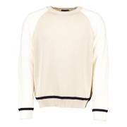 Emporio Armani Klassisk Beige Pullover Tröja Beige, Herr