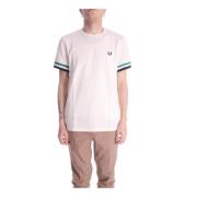 Fred Perry Beige Logotyp T-shirt för Män Beige, Herr