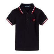 Fred Perry Klassisk tvårandig polo för barn Blue, Herr