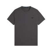 Fred Perry T-shirt med grafik på baksidan och lagerkrans Gray, Herr