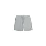 Fred Perry Logo Badshorts White, Herr