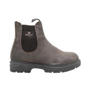 Gant Taupe Suede Chelsea Boots Gray, Herr
