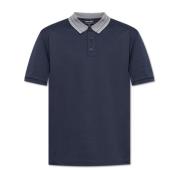 Giorgio Armani Polo Shirts Blue, Herr