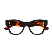 Gucci Minimalistiska och trendiga Gg1424O glasögon Black, Unisex