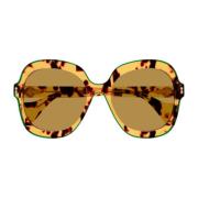 Gucci Oversize solglasögon Gg1240S-003 Havana Brown, Dam