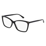 Gucci Stiliga Gg0025O Glasögon i Klassisk Svart Black, Unisex