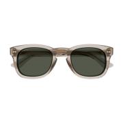 Gucci Fyrkantiga solglasögon Gg0182S-007 Brown, Unisex