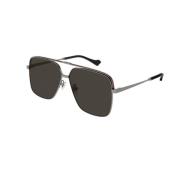 Gucci Solglasögon med låg bro Aviator Gg1099Sa-001 Gray, Unisex