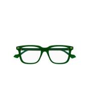 Gucci Herrglasögon i fyrkantig acetat i grönt transparent Green, Herr
