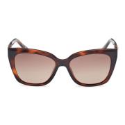 Guess Fyrkantiga polariserade solglasögon för kvinnor Brown, Dam