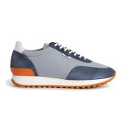 Hackett Retroinspirerade Sneakers med Mocka och Nylon Blue, Herr