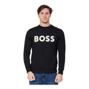 Hugo Boss Sweatshirts Black, Herr