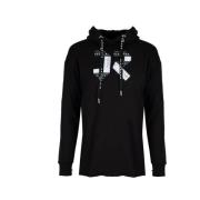 John Richmond Avslappnad Hoodie Black, Dam