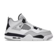 Jordan Militär Svart Retro 4 Sneakers (Gs) Gray, Dam