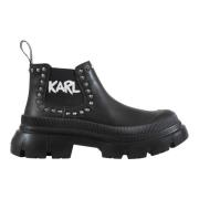 Karl Lagerfeld Chelsea Boots Black, Dam