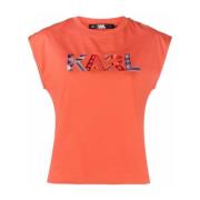 Karl Lagerfeld Sleeveles topp Orange, Dam