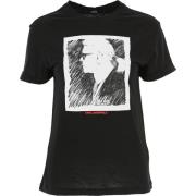 Karl Lagerfeld T-Shirts Black, Dam