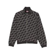 Kenzo Bomulls Monogram Jacka Black, Herr