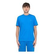 Lacoste Blå Herr T-shirt med Krokodil Patch Blue, Herr