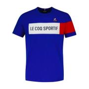 le coq sportif TRI Tee SS - 100% Bomull T-shirt Blue, Herr