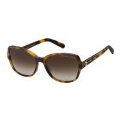 Marc Jacobs Stiliga solglasögon för modemedvetna kvinnor Brown, Dam