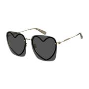 Marc Jacobs Fyrkantiga metall solglasögon för kvinnor Yellow, Dam