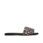 Max Mara Fridac Logo Slides Brown, Dam