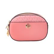 Michael Kors Glam Tea Rose Läder Crossbody Väska Pink, Dam