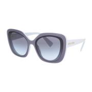 Miu Miu Solglasögon med fyrkantig form och unik stil Blue, Dam