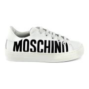 Moschino 74419 Vit/Svart Sneakers White, Dam