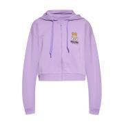 Moschino Sweatshirt med dragkedja Purple, Dam