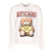 Moschino Stiliga Sweaters White, Herr