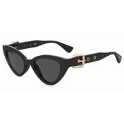 Moschino Stiliga solglasögon för kvinnor Black, Dam