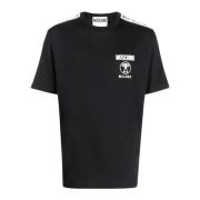 Moschino Svart T-shirt med Logotryck Black, Herr