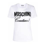 Moschino Vit T-shirt och Polo - Ultimat Komfort och Stil White, Dam