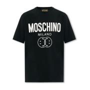 Moschino T-shirt med logotyp Black, Herr
