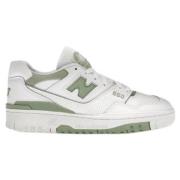 New Balance Grön Läder Sneakers Stilfull Off-White White, Herr