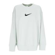 Nike Oversized Fleece Crewneck Sportkläder Gray, Dam