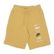 Nike Club+ French Terry Shorts Yellow, Herr