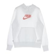 Nike Freak Pullover Huvtröja - Lättvikts huvtröja för män White, Herr