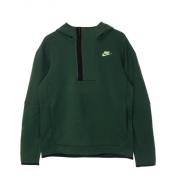 Nike Lätt hoodie med halv dragkedja Green, Herr