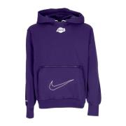 Nike City Edition Courtside Fleece Hoodie Purple, Herr