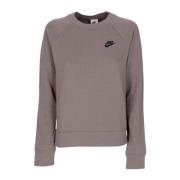 Nike Essentials Fleece Crewneck Sportkläder Gray, Dam