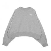 Nike Kort Crew Neck Sweatshirt - Trendy Streetwear Gray, Dam