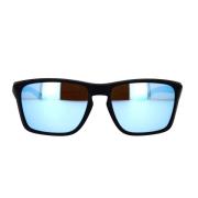 Oakley Modernt designade solglasögon med hög wrap-stil Black, Unisex