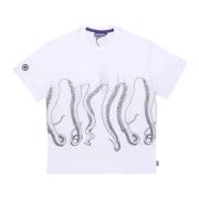 Octopus Outline Tee - Herr T-shirt White, Herr