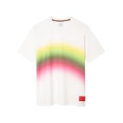 Paul Smith Horizon Print Oversized T-Shirt White, Herr