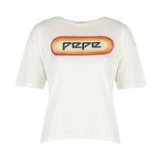 Pepe Jeans T-Shirts Beige, Dam