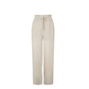 Pepe Jeans Straight Trousers Beige, Dam